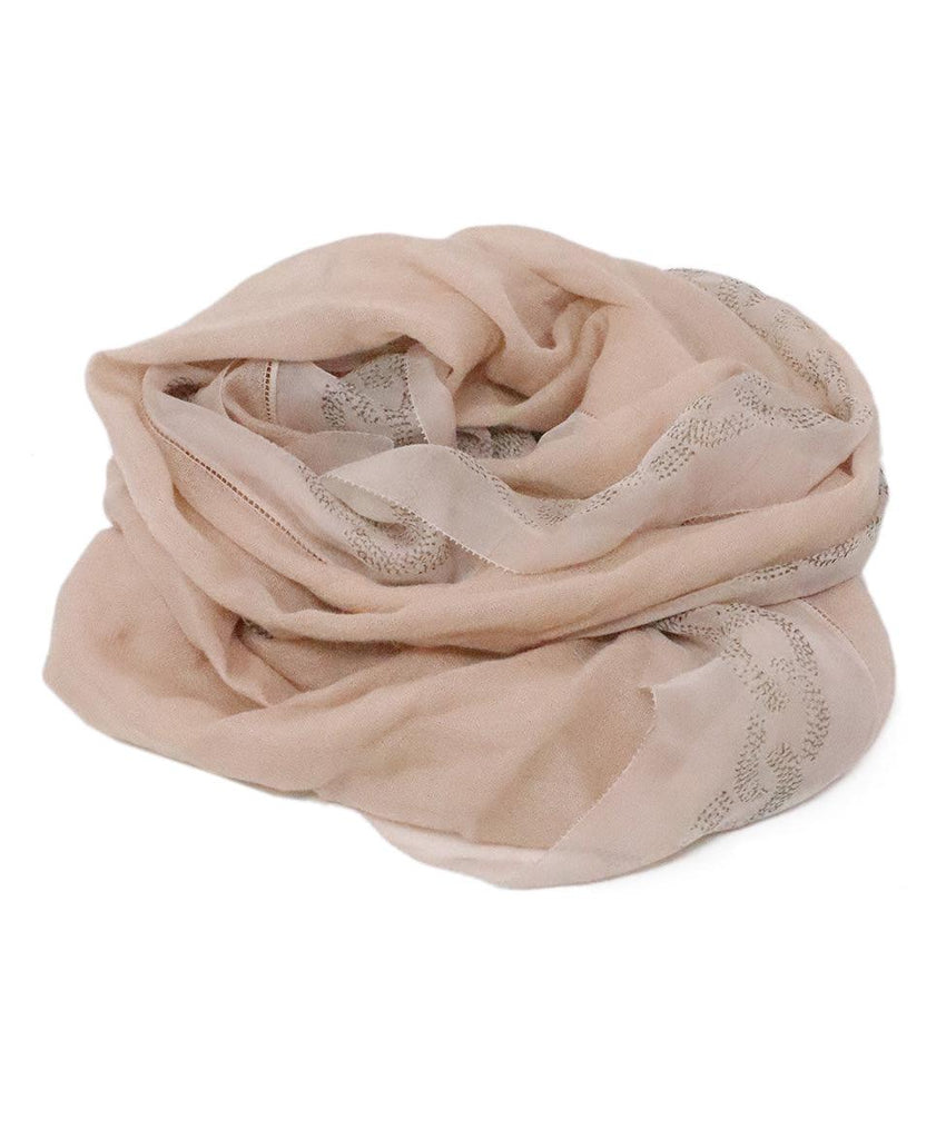 Chanel Pink Silk CC Scarf - Michael's Consignment NYC
