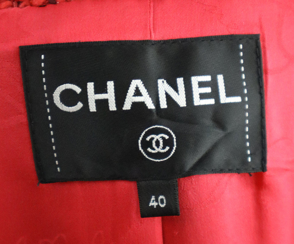 Chanel Fuchsia Tweed Fringe Blazer 3