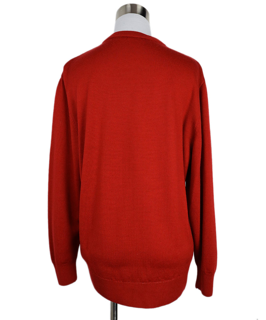 Chanel Vintage Red & Gold Print Cardigan 2