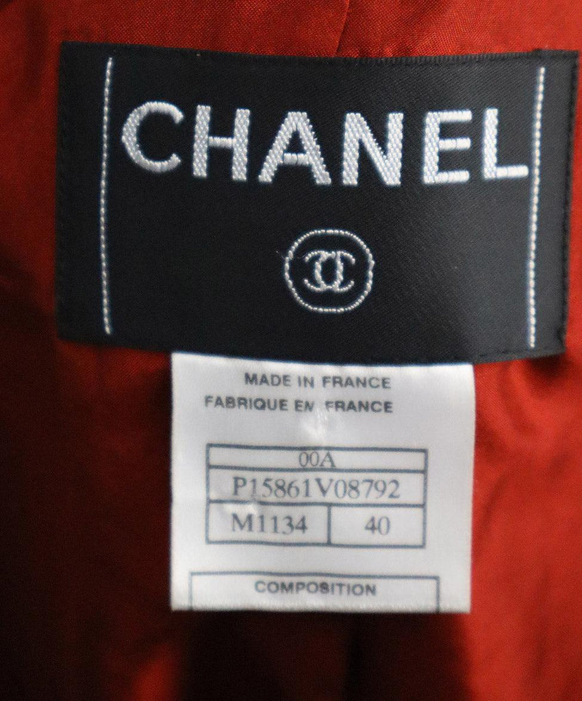 Chanel Fall 2001 Red & Plum Sequin Wool Jacket 3