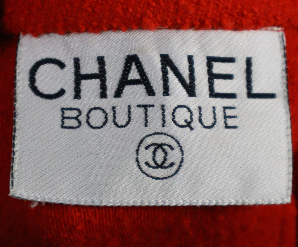 Chanel Red Wool Blazer 3