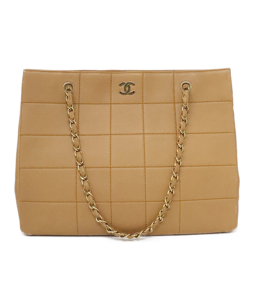 Chanel Tan Leather Tote 