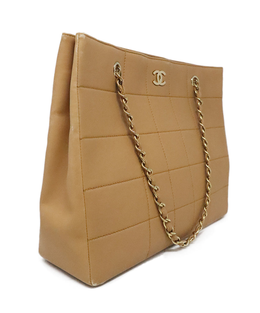 Chanel Tan Leather Tote 2