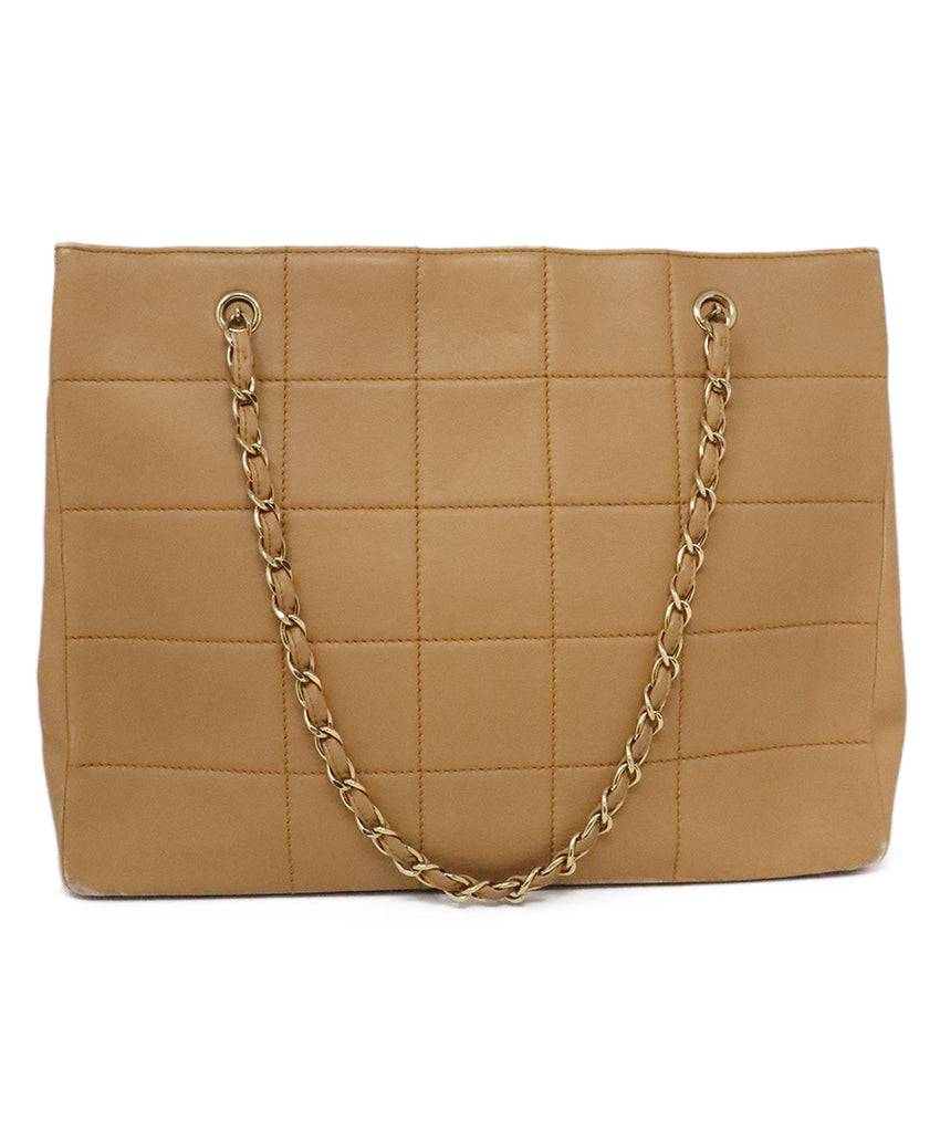 Chanel Tan Leather Tote 3