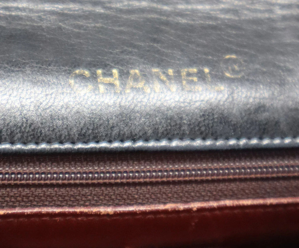 Chanel Vintage Black Matelasse Bag 8