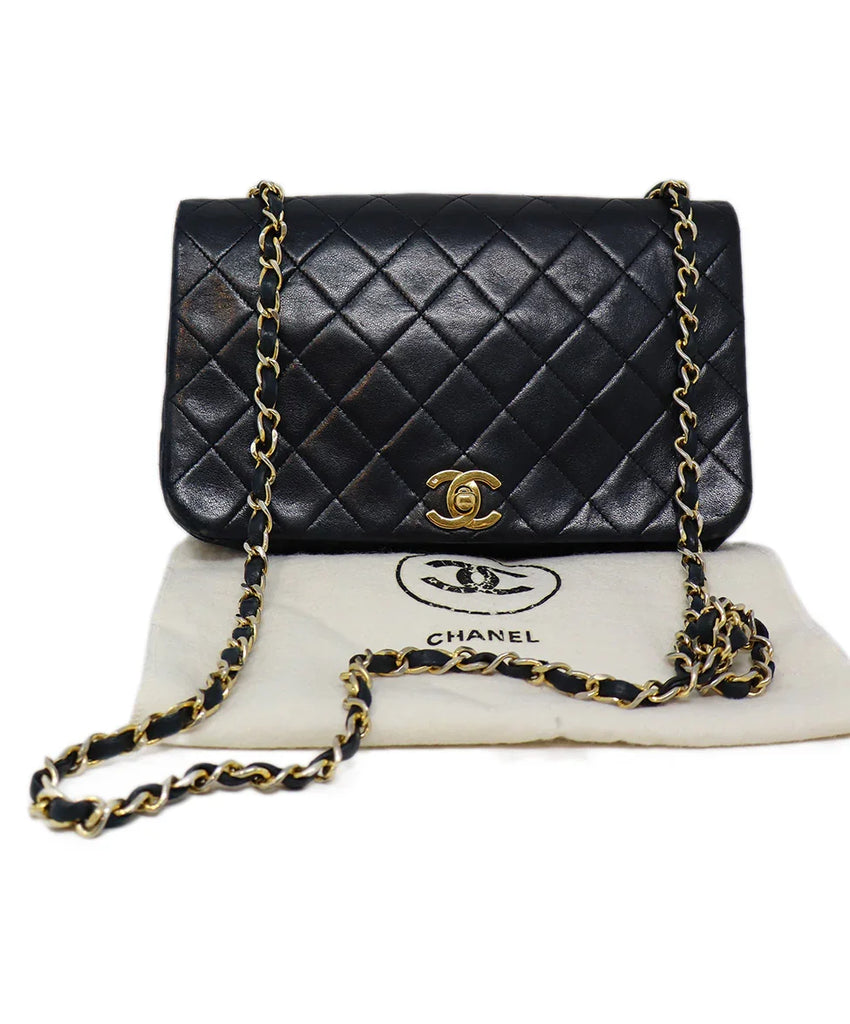 Chanel Vintage Black Matelasse Bag 5