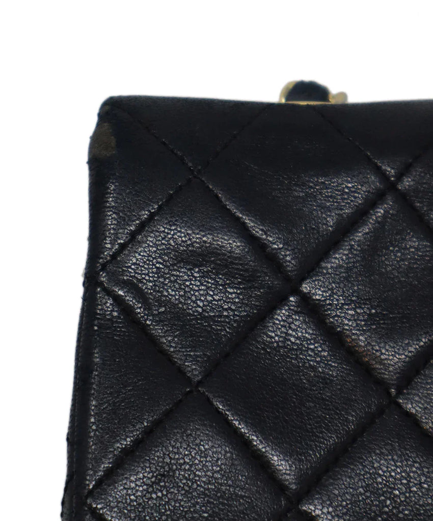 Chanel Vintage Black Matelasse Bag 11