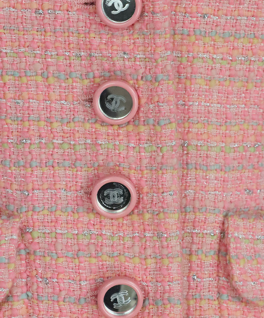 Chanel Vintage Cruise 1995 Pink Skirt Suit 5