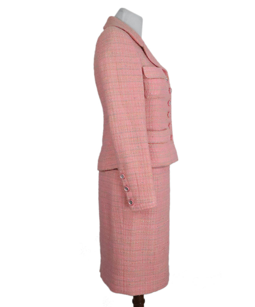Chanel Vintage Cruise 1995 Pink Skirt Suit 1