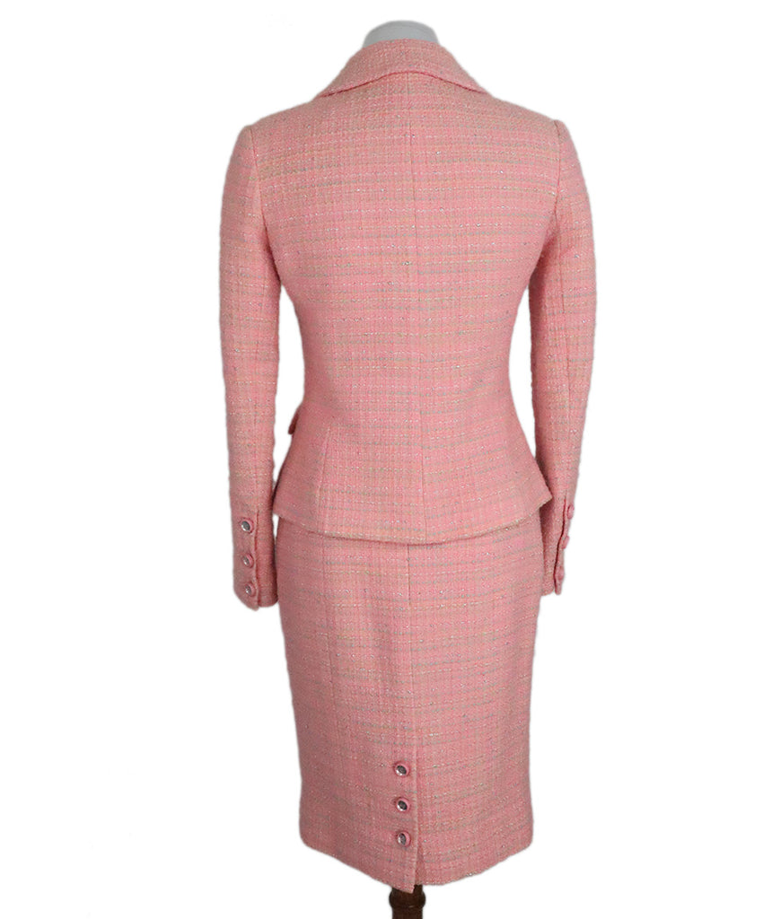 Chanel Vintage Cruise 1995 Pink Skirt Suit 2