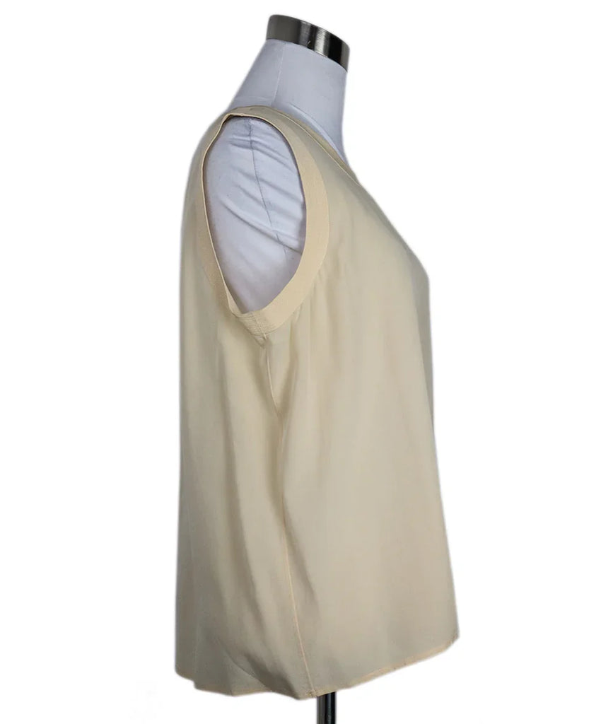 Chanel Vintage Ivory Silk Tank Top sz 6 - Michael's Consignment NYC