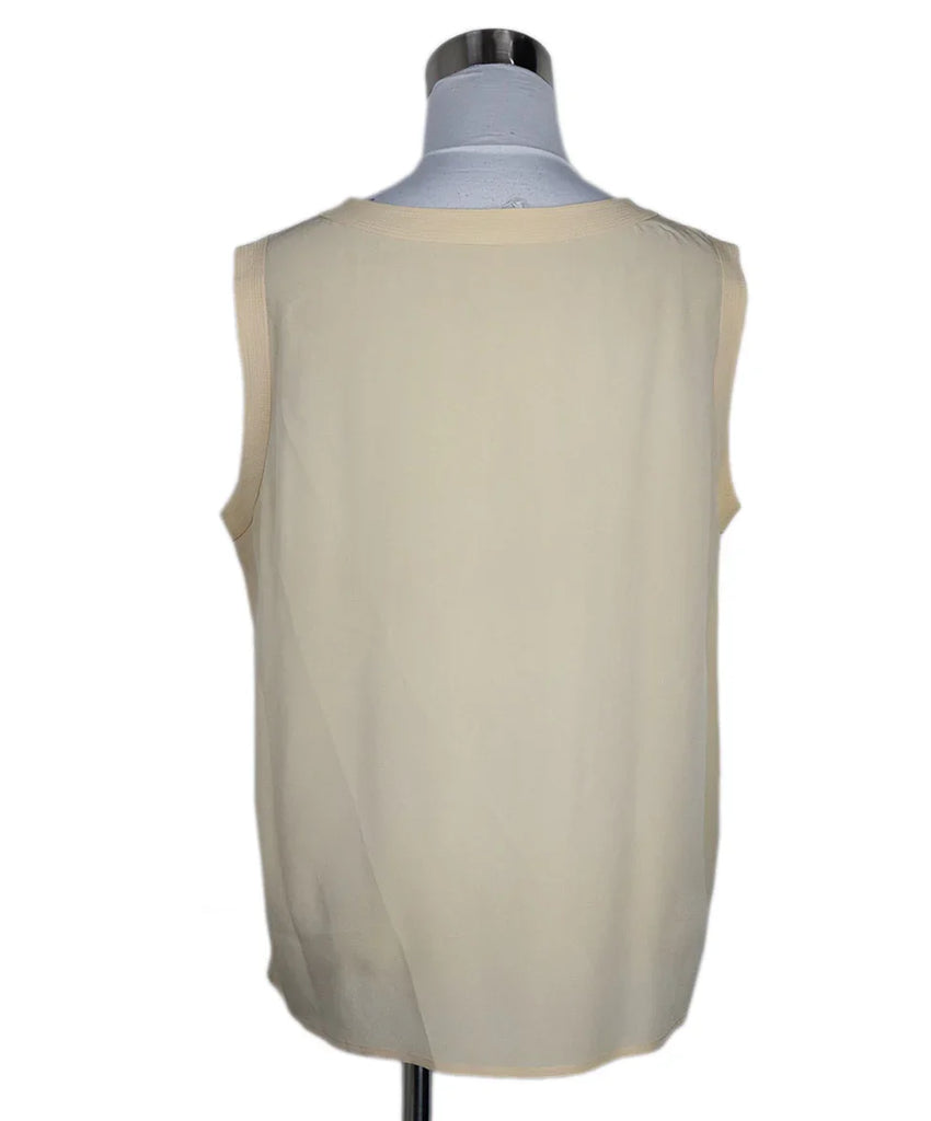 Chanel Vintage Ivory Silk Tank Top sz 6 - Michael's Consignment NYC