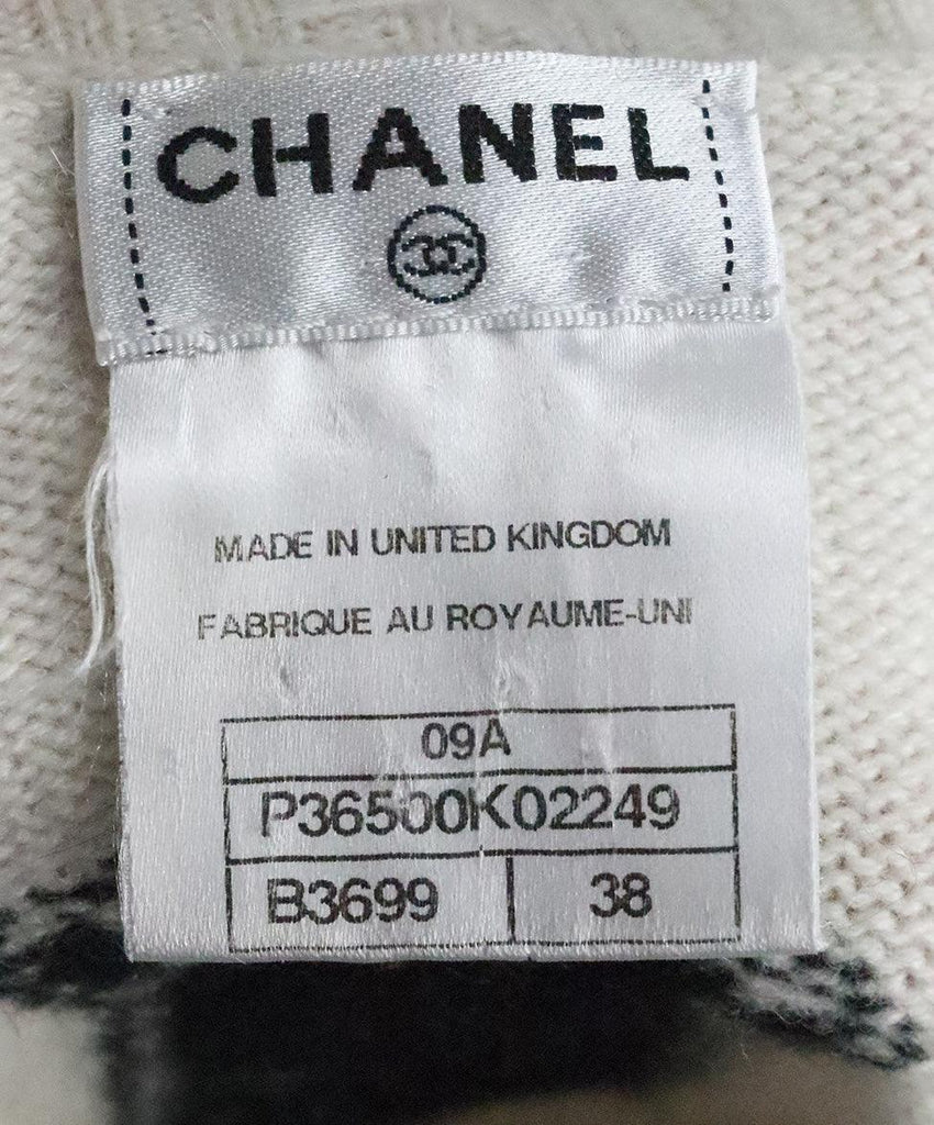 Chanel Ecru Cashmere Gold Bow Dress sz 6 - Michael's Consignment NYC