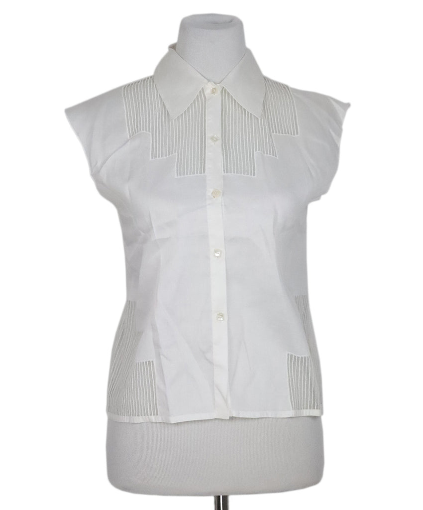 Chanel White Cotton Shirt 