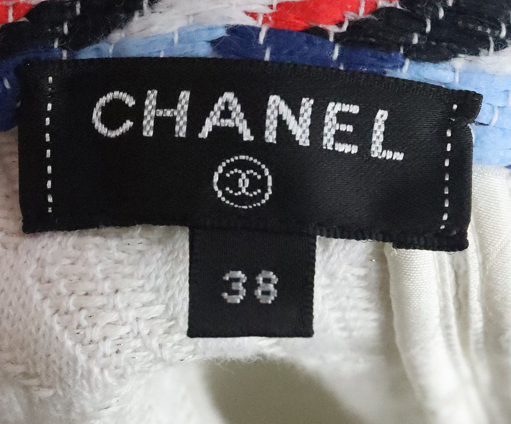 Chanel White Red & Green Knit Tunic 3