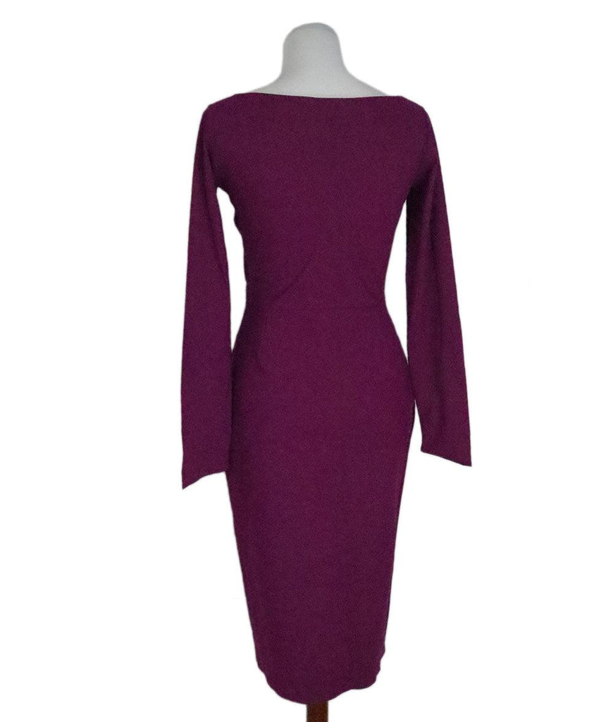 Chiara Boni Purple Faux Leather Dress sz 10 - Michael's Consignment NYC