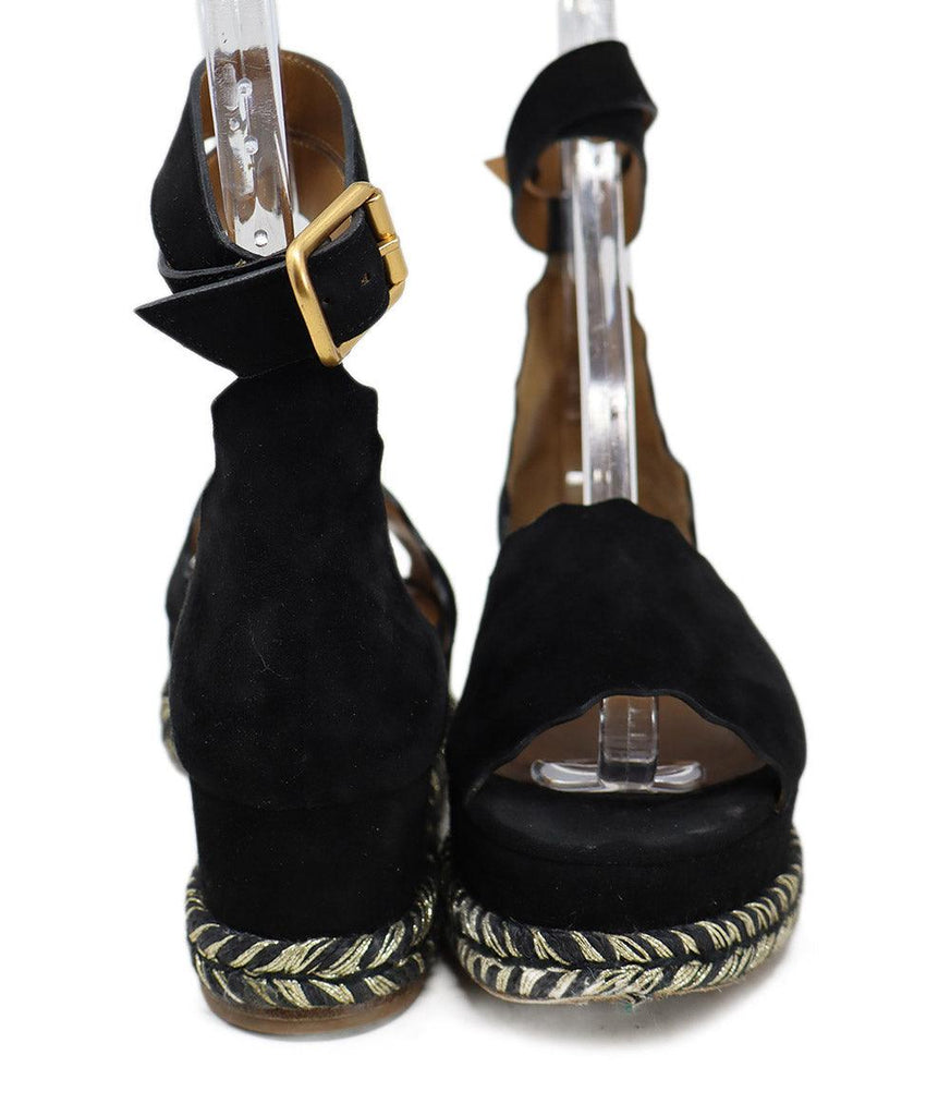 Chloe Black Suede Espadrille Sandals sz 7 - Michael's Consignment NYC