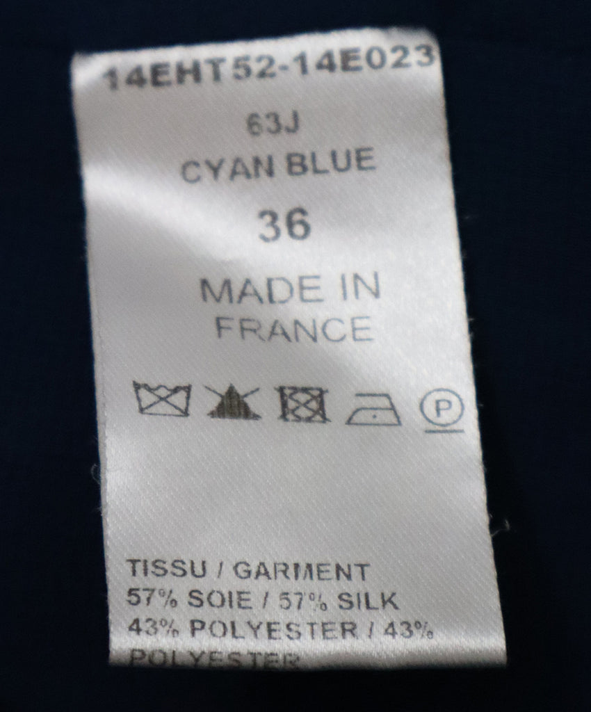 Chloe Blue & Green Silk Sleeveless Top 5