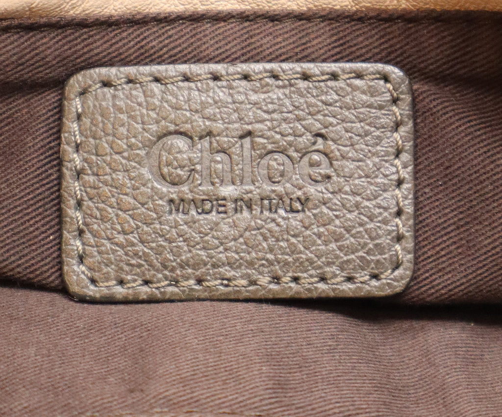 Chloe Grey Leather Satchel 6