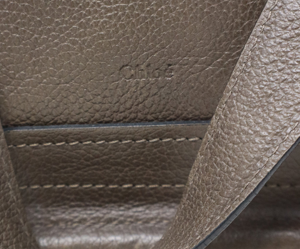 Chloe Grey Leather Satchel 7