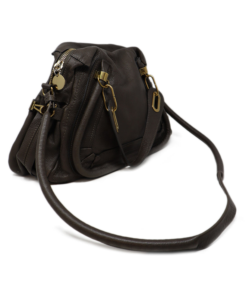 Chloe Grey Leather Satchel 1