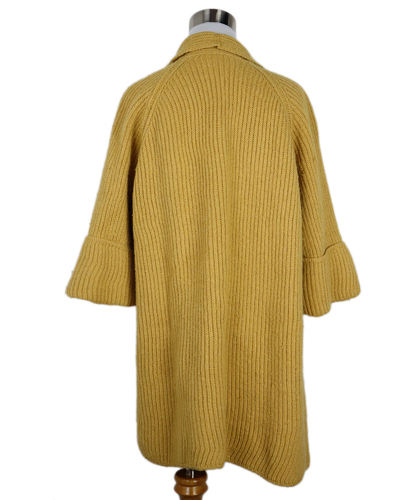 Chloe Vintage Mustard Yellow Wool Cardigan 2
