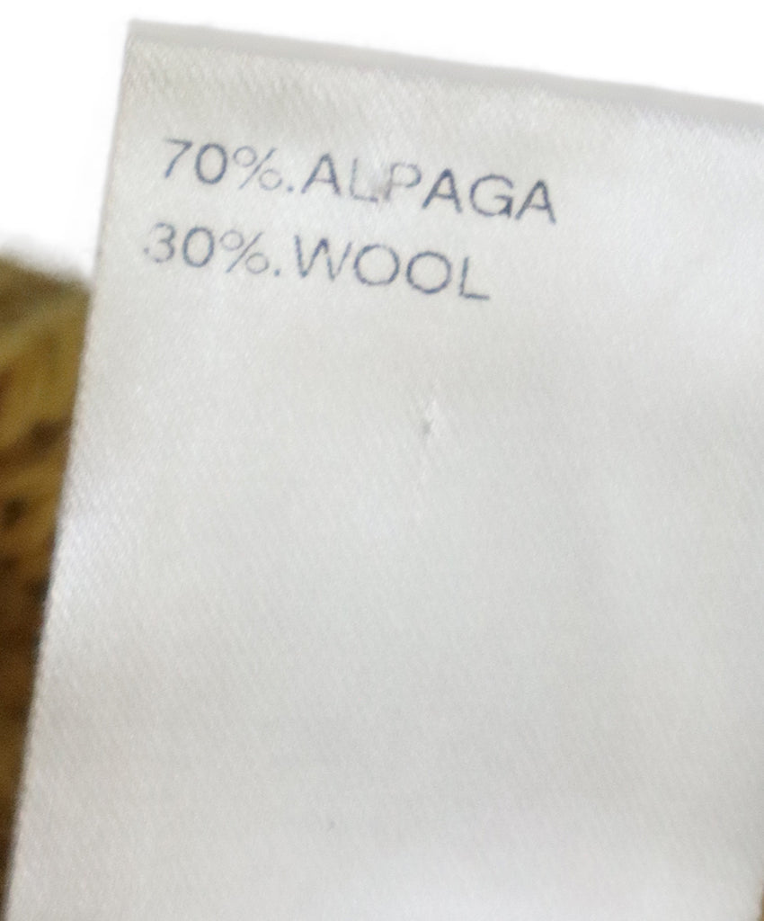 Chloe Vintage Mustard Yellow Wool Cardigan 4