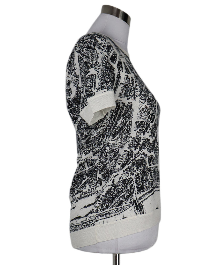 Christian Dior B&W Print Linen Sweater 1