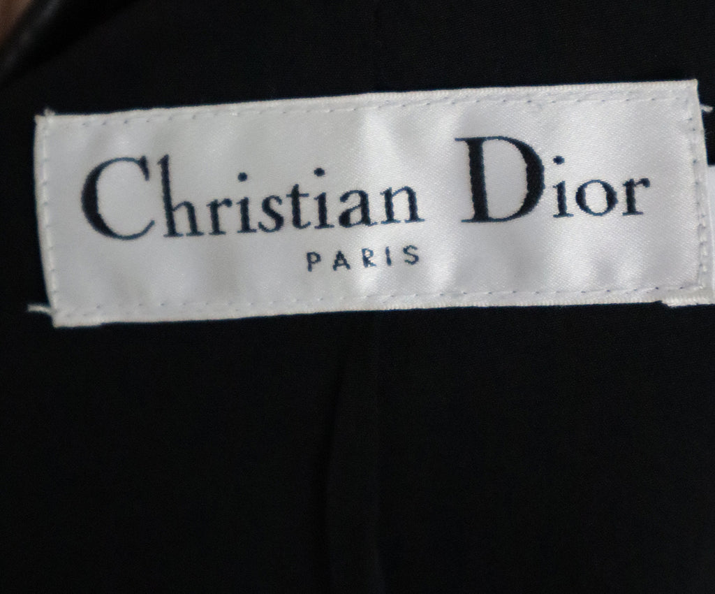 Christian Dior Black Leather Blazer sz 10 - Michael's Consignment NYC