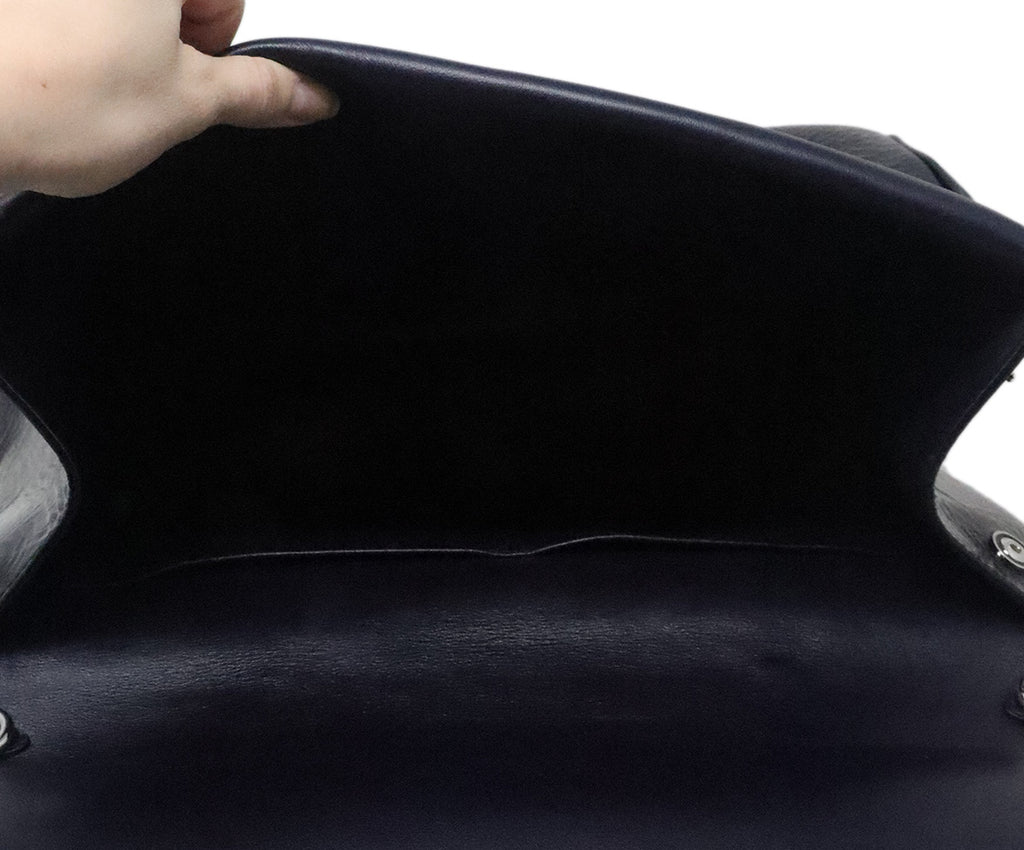 Christian Dior Black Patent Leather Satchel 6