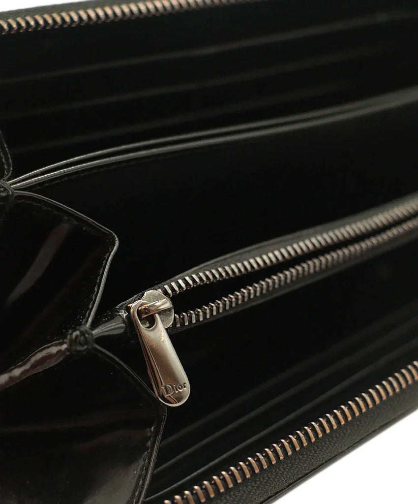 Christian Dior Black Patent Leather Wallet - Michael's Consignment NYC