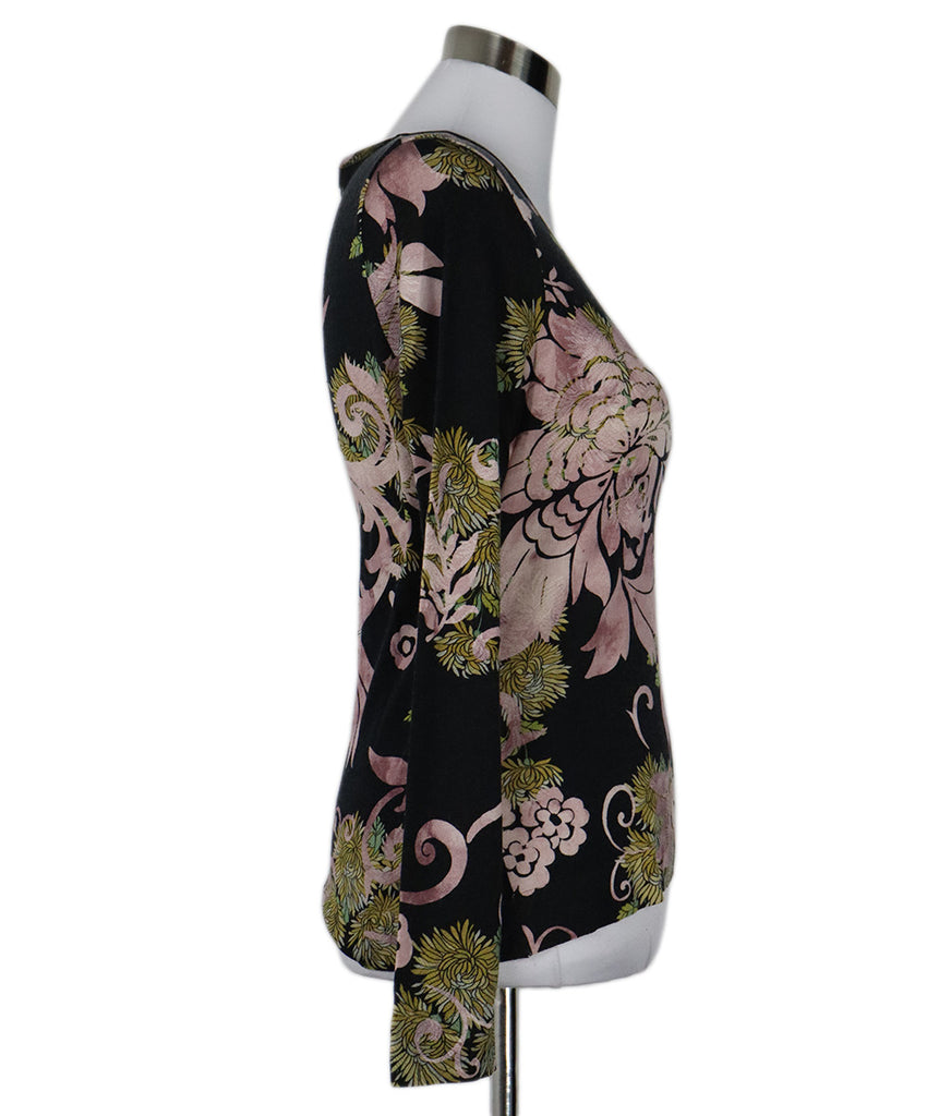 Christian Dior Black Pink & Yellow Wool Sweater 1