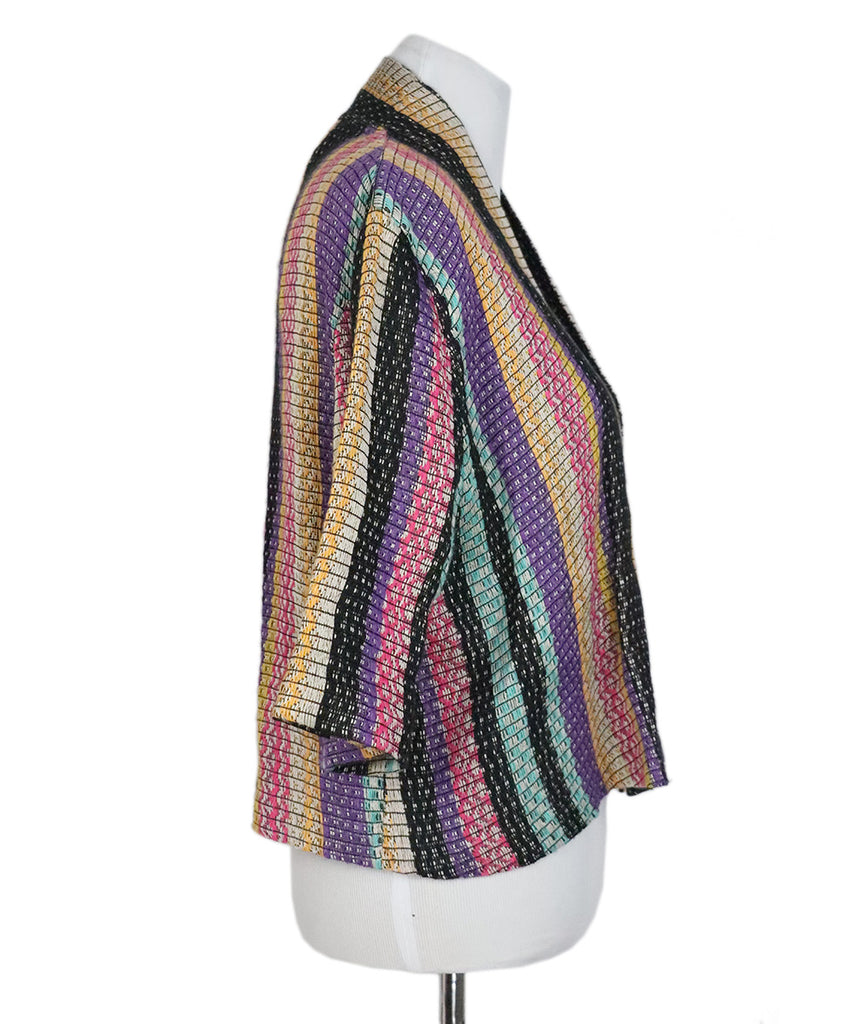 Christian Dior Multicolored Linen Cardigan 1