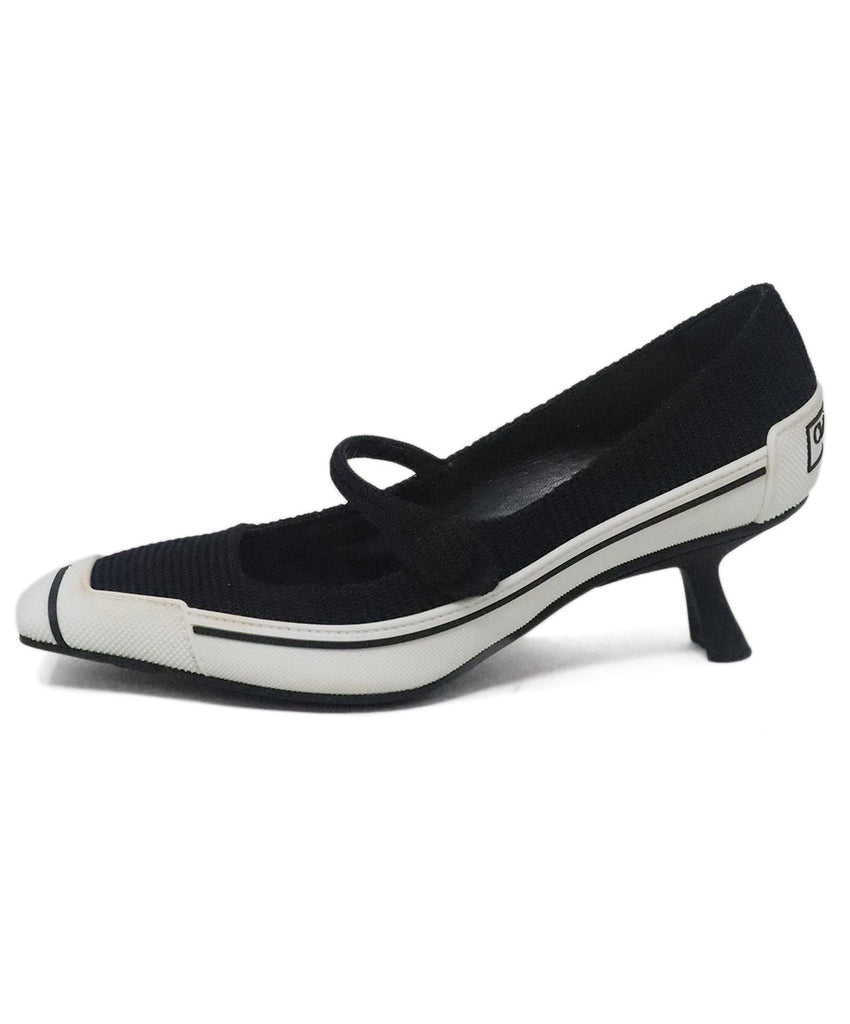 Christian Dior Black & White Rubber Heels 1