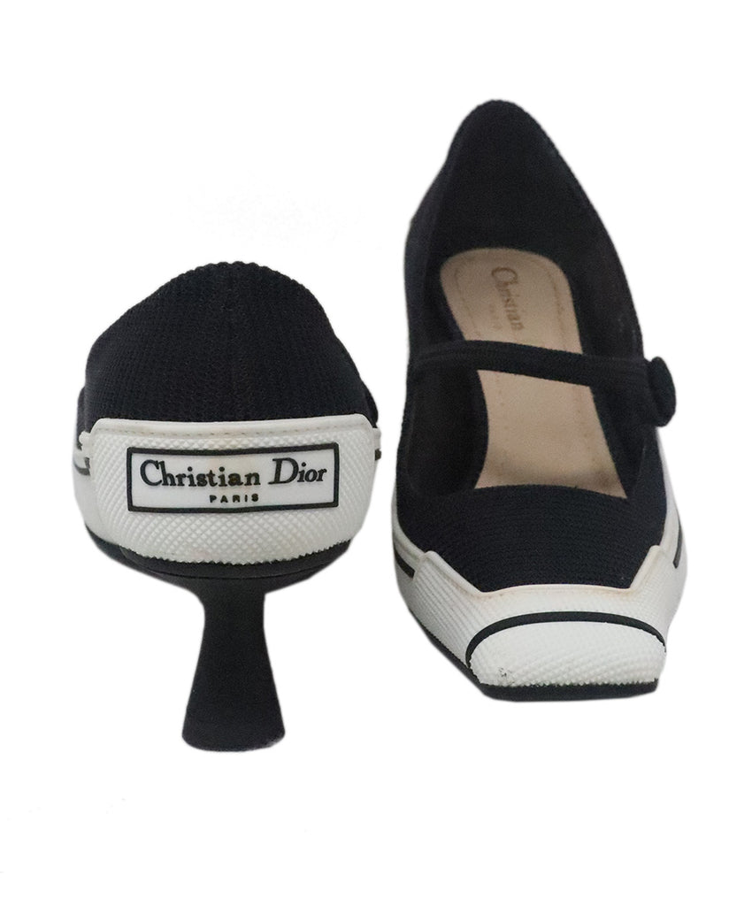 Christian Dior Black & White Rubber Heels 2