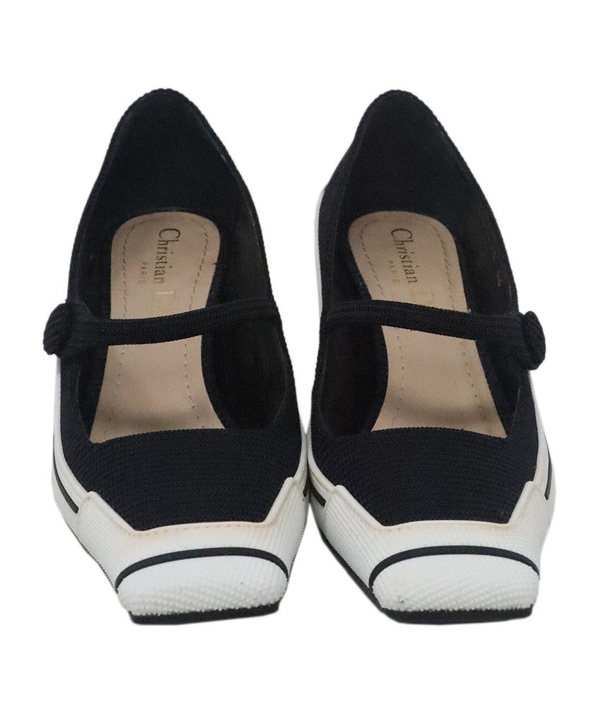Christian Dior Black & White Rubber Heels 3