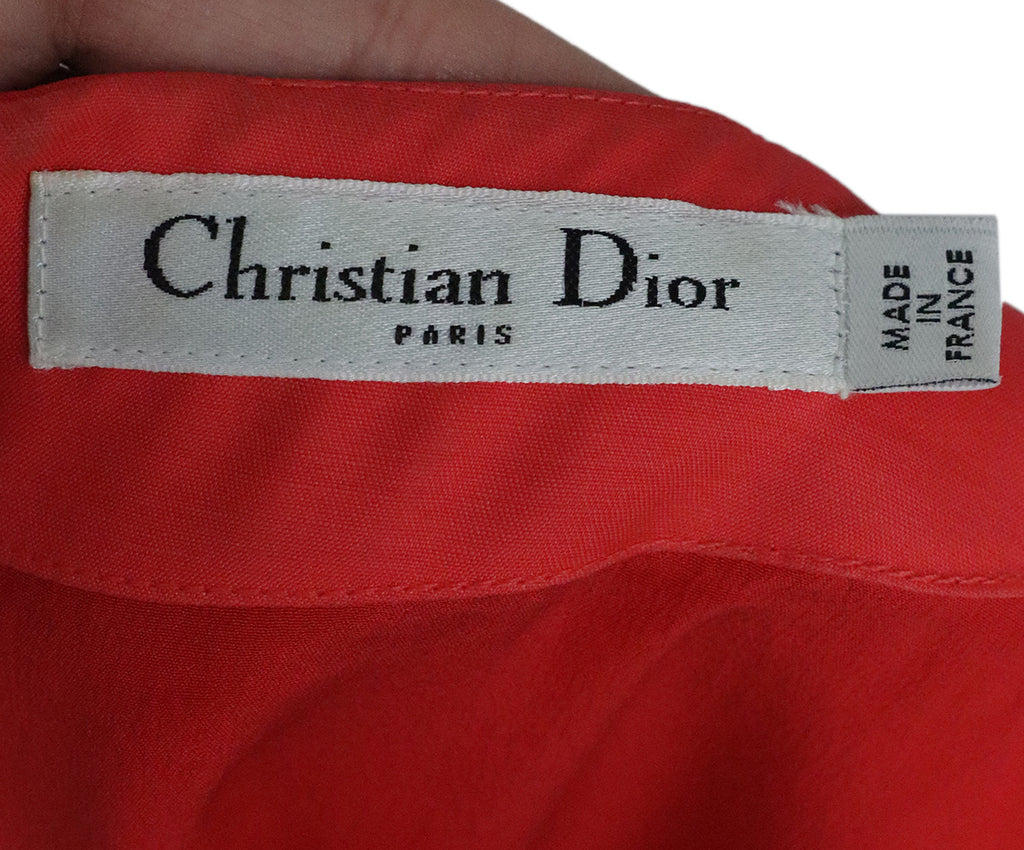 Christian Dior Orange Wool Dress 3