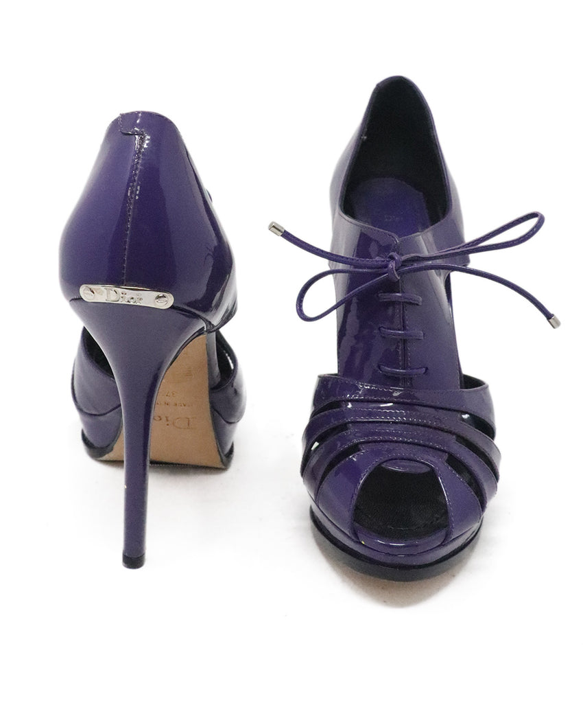 Christian Dior Purple Patent Leather Heels 2