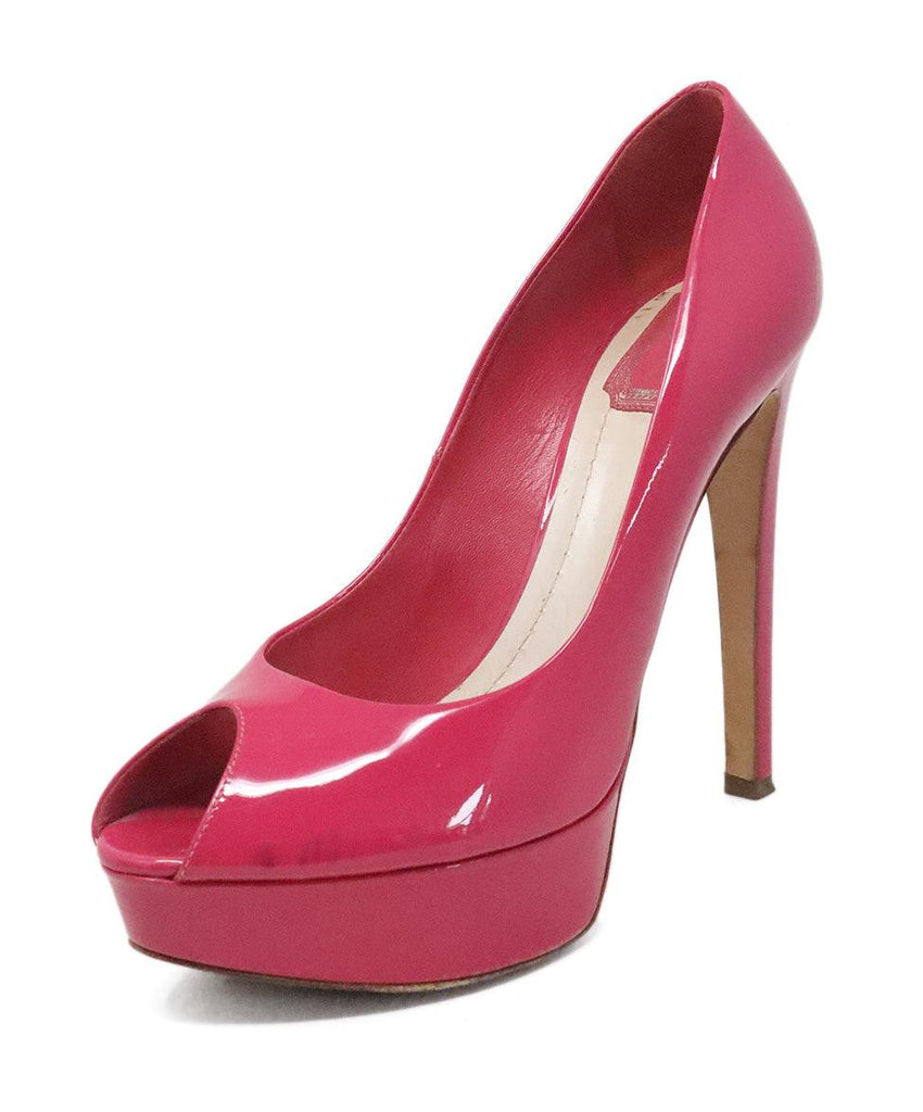Christian Dior Pink Patent Leather Platforms 