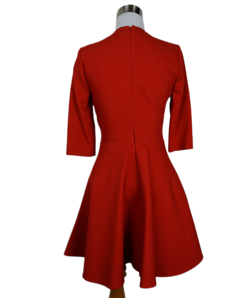 Christian Dior Red Wool Dress 2