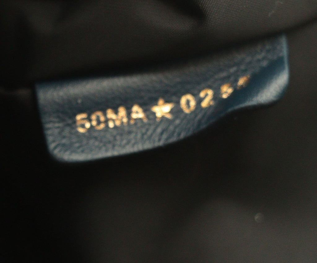 Christian Dior Navy Blue & White Medium TRavel Nomad Pouch 9