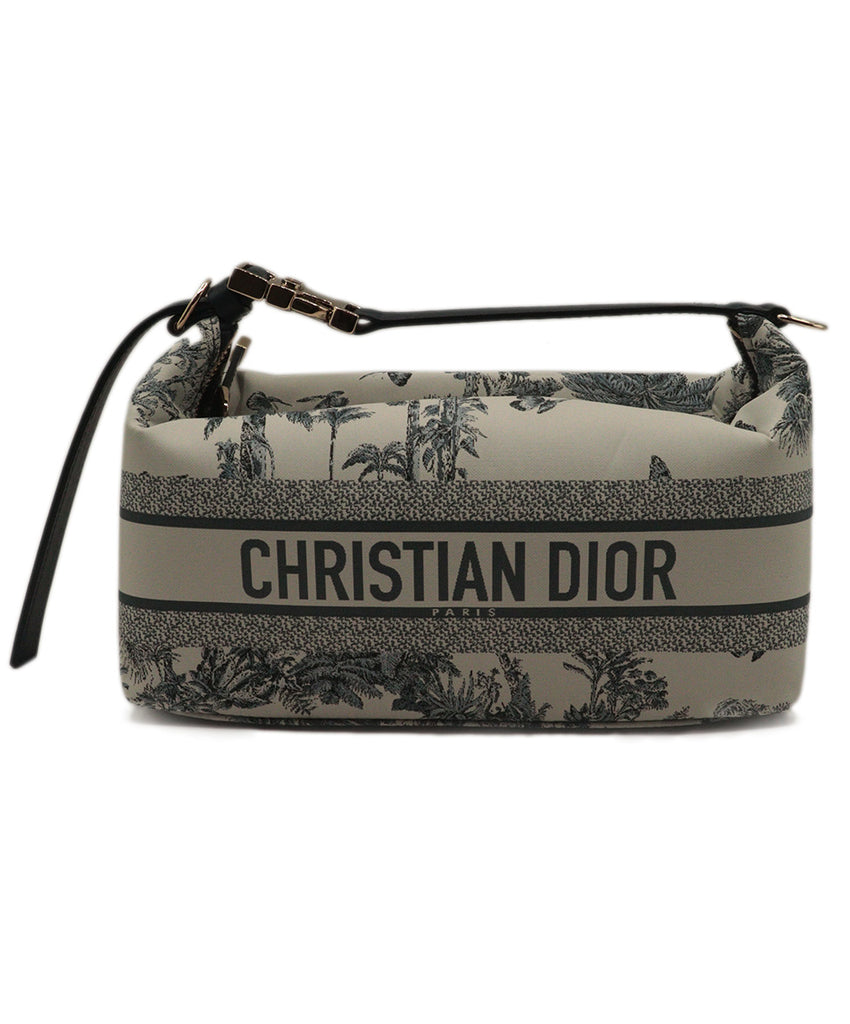 Christian Dior Navy Blue & White Medium TRavel Nomad Pouch 