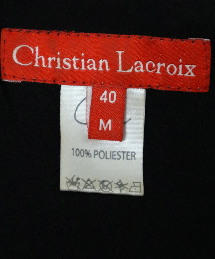 Christian Lacroix Black Lace Dress sz 6 - Michael's Consignment NYC