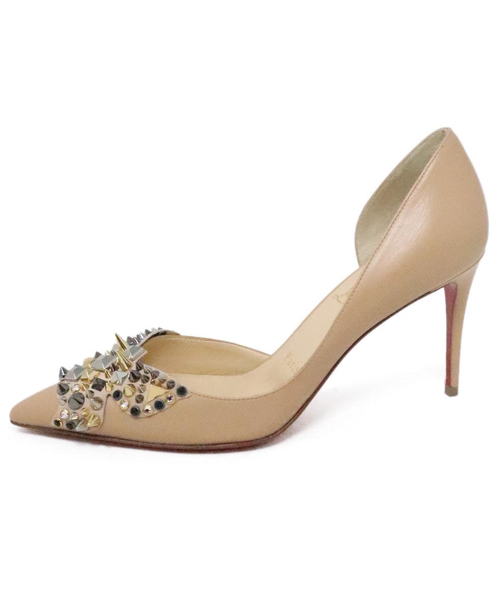 Christian Louboutin Nude Heels | Rivet Shoes High Heel Valentin - High Heels  Patent - Aliexpress