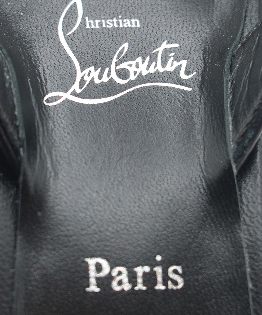 Christian Louboutin Black Leather Slingback Shoes Shoes 5