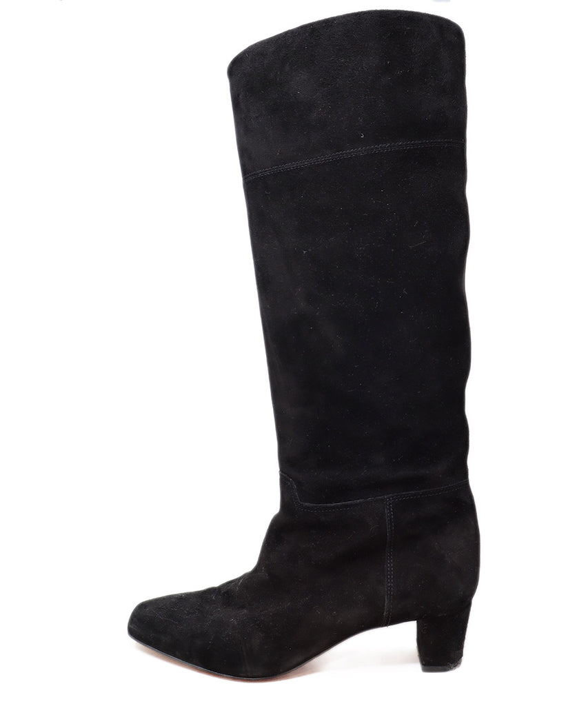 Christian Louboutin Black Suede Boots sz 9 - Michael's Consignment NYC