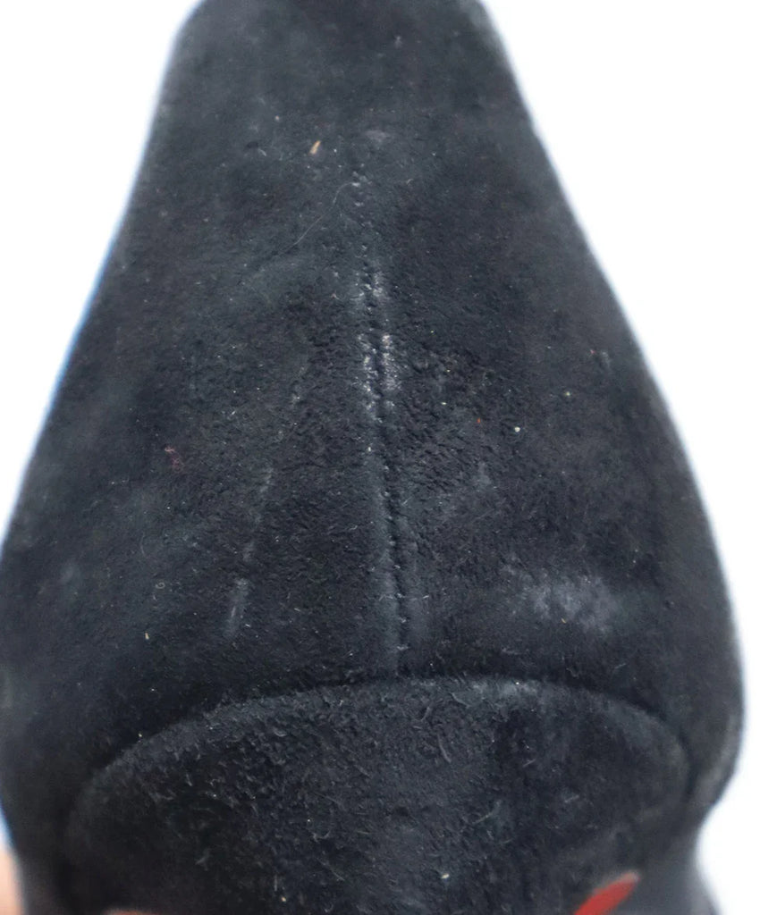 Christian Louboutin Black Suede Rhinestone Heels sz 11 - Michael's Consignment NYC