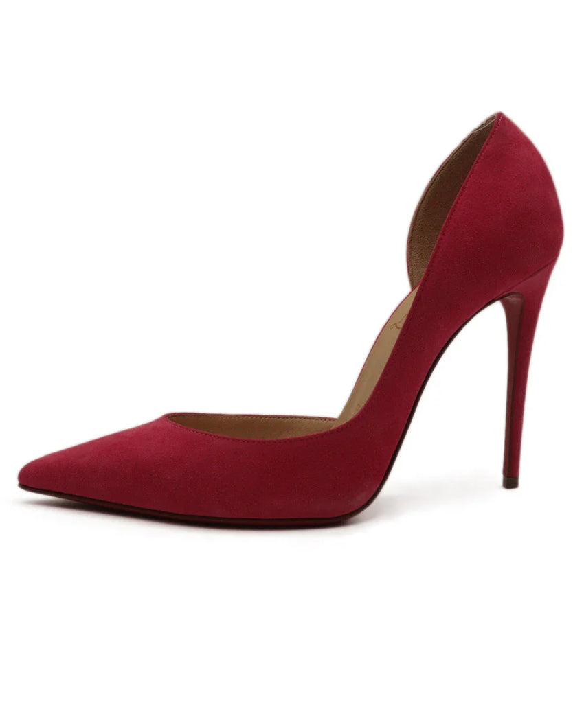 Christian Louboutin Hot Pink Suede Heels sz 7.5 - Michael's Consignment NYC