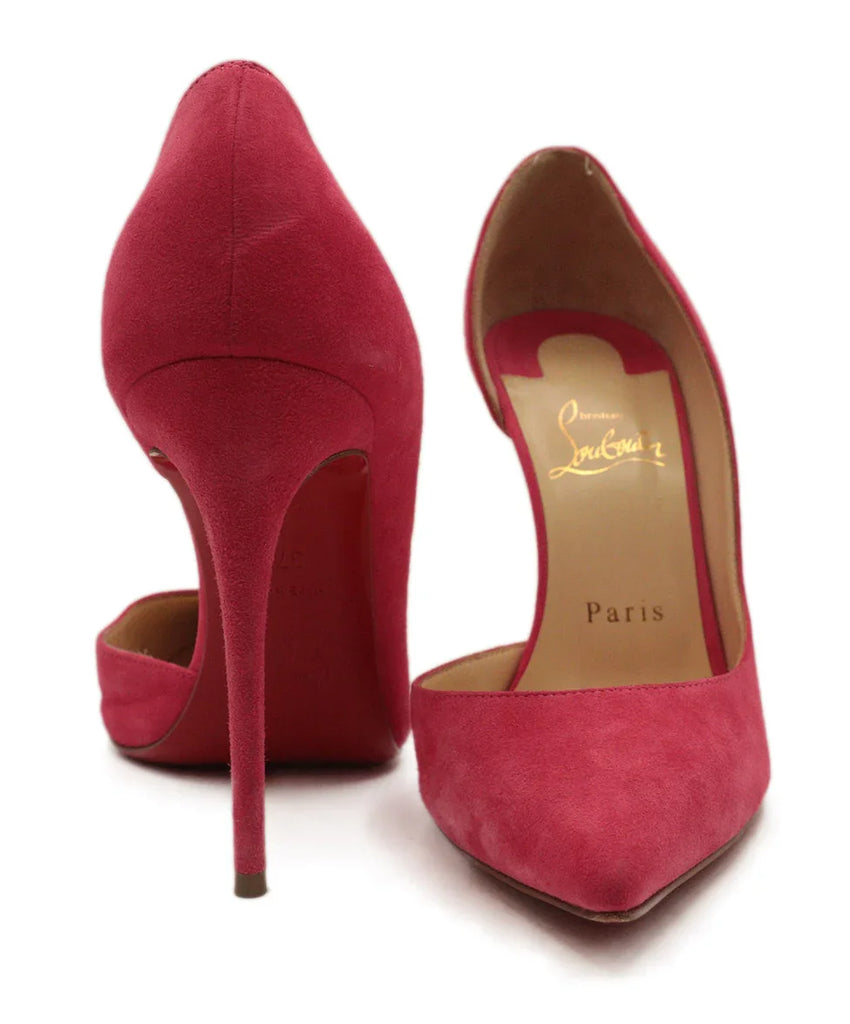 Christian Louboutin Hot Pink Suede Heels sz 7.5 - Michael's Consignment NYC