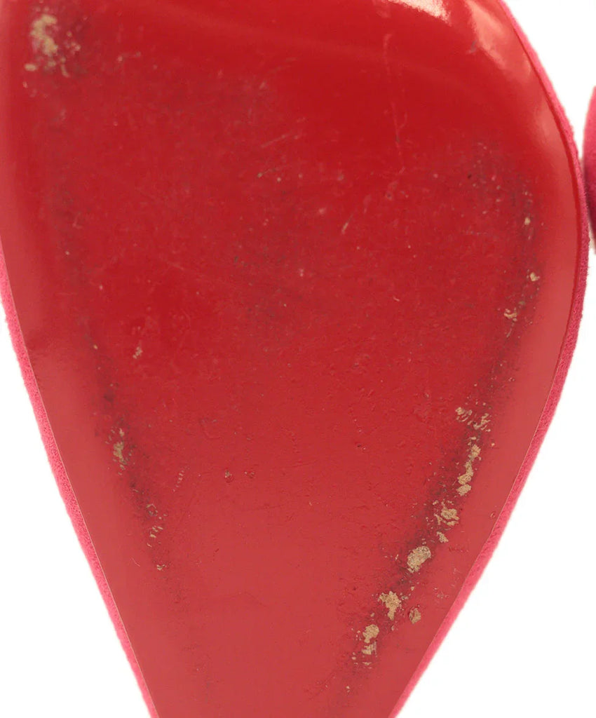 Christian Louboutin Hot Pink Suede Heels sz 7.5 - Michael's Consignment NYC